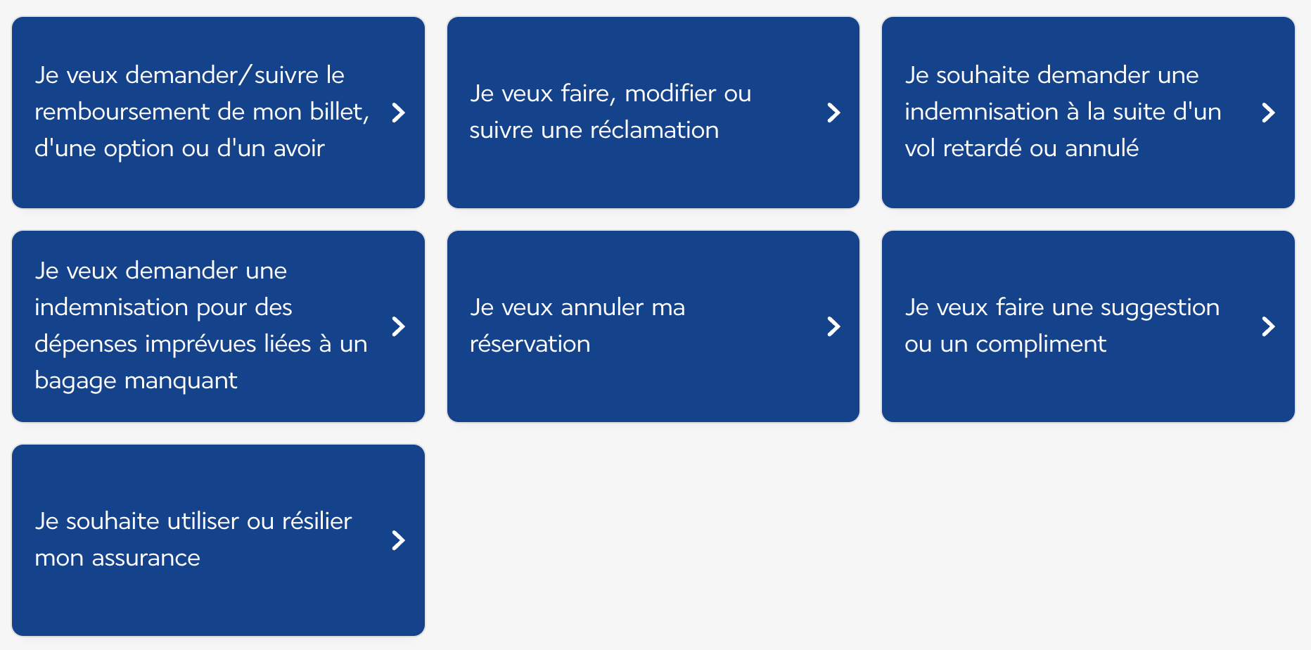 options formulaire indemnisation air france