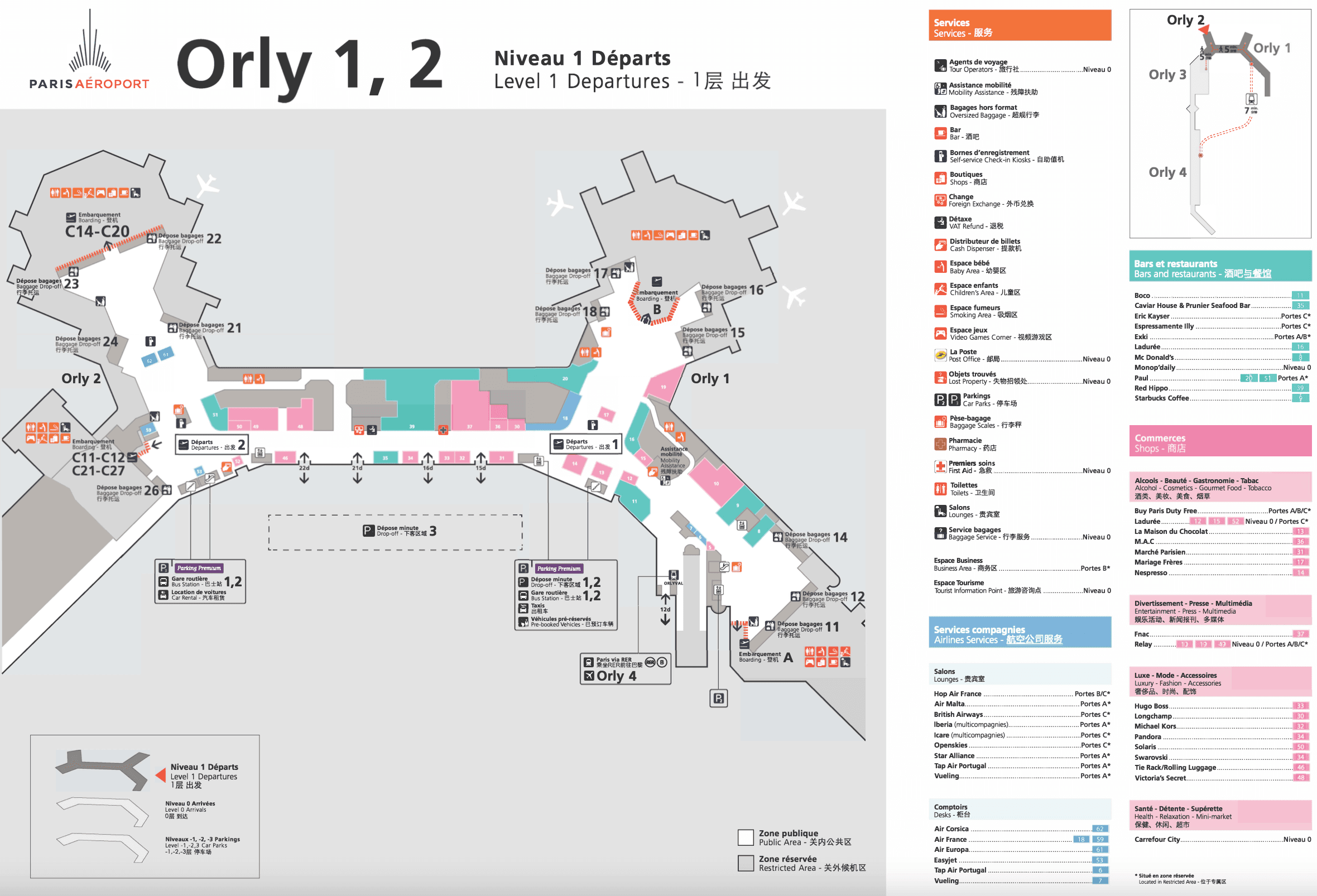 plan orly 1 et 2 niveau 1