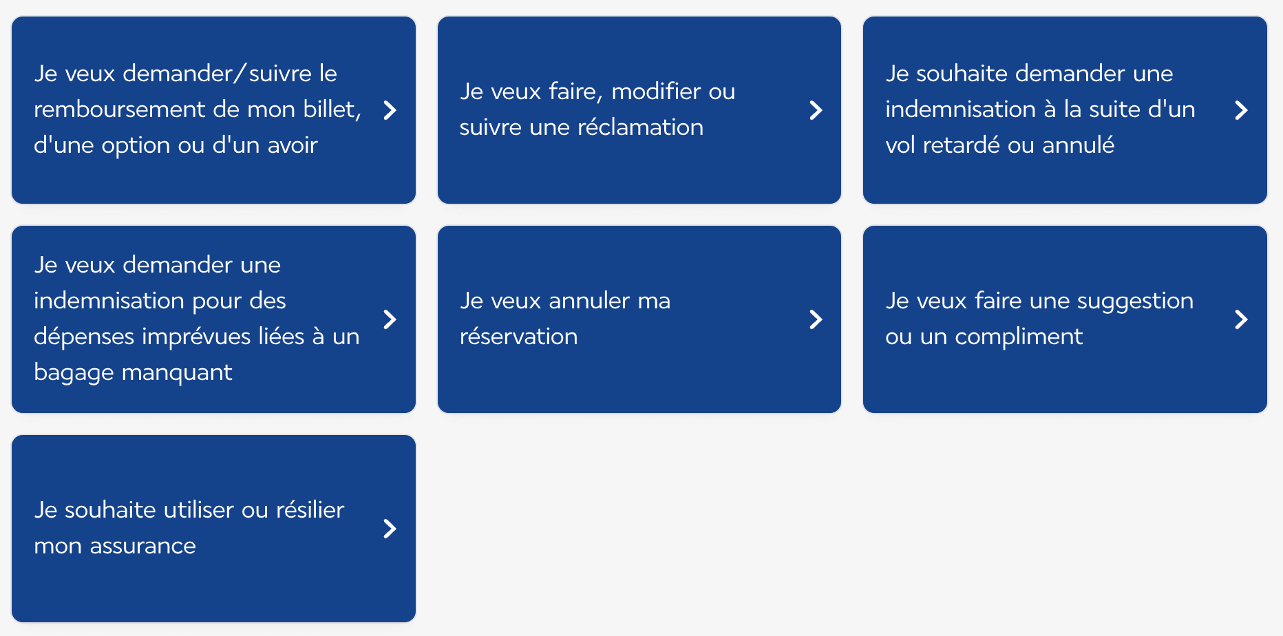 options formulaire indemnisation air france